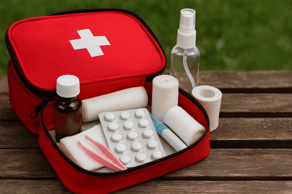 Was muss unbedingt mit in den Ausflug oder zum Picknick? Die wichtigsten Erste-Hilfe-Produkte, um Ihren Natururlaub sicher, komfortabel und stressfrei zu gestalten.