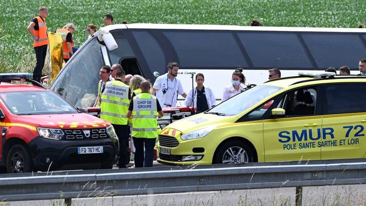 Busunfall in Frankreich: Ukrainische Studierende unter den Opfern
