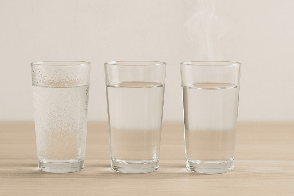 Ist kaltes, warmes oder heißes Wasser gesünder? Erfahre, wie die Wassertemperatur deine Verdauung, Energie und dein Wohlbefinden beeinflusst.