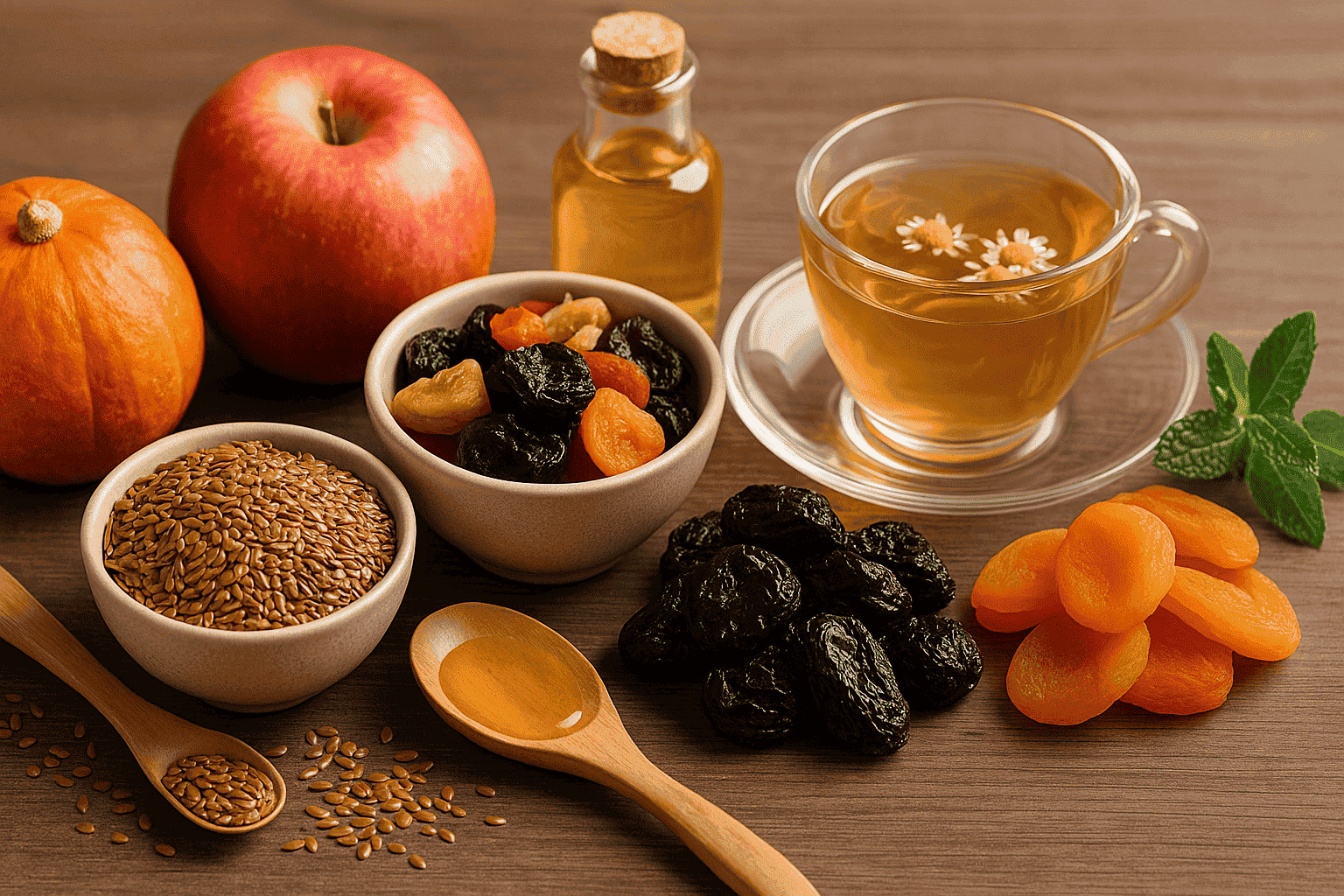 Wirksame Hausmittel gegen Verstopfung: natürliche Rezepte, Tipps und Vorbeugung. Darmgesundheit ohne Medikamente fördern.