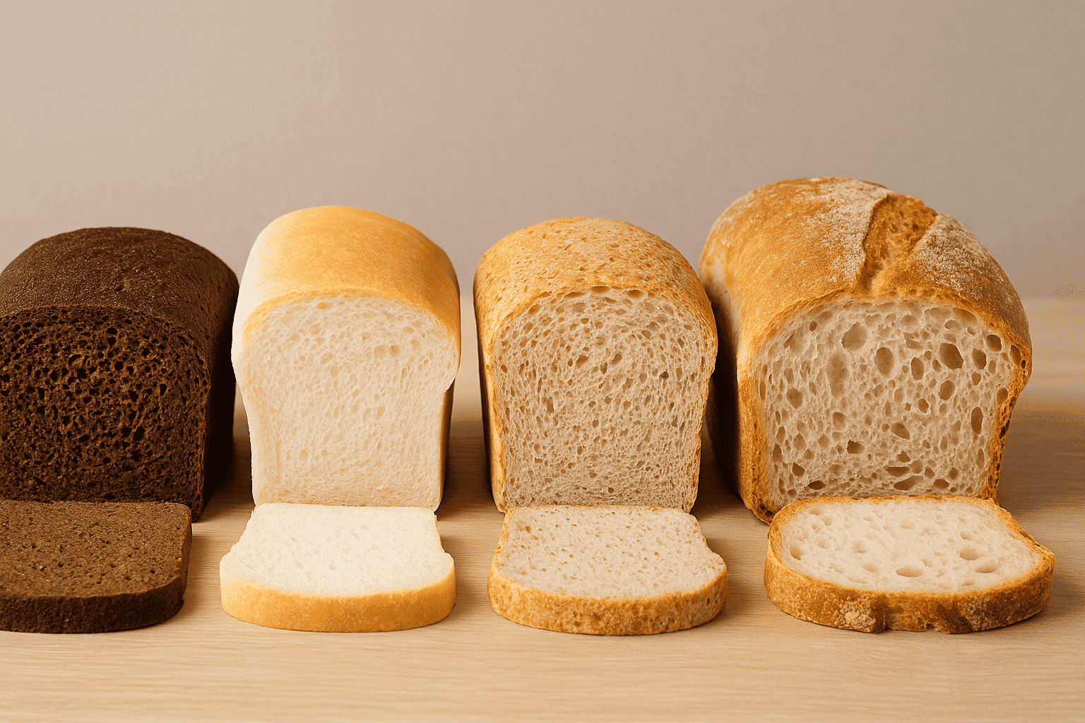 Welches Brot ist gesünder: ein Vergleich von Schwarzbrot, Weißbrot, ballaststoffreichem und hefefreiem Brot in Bezug auf Gesundheit, Nährwerte und Auswahl.