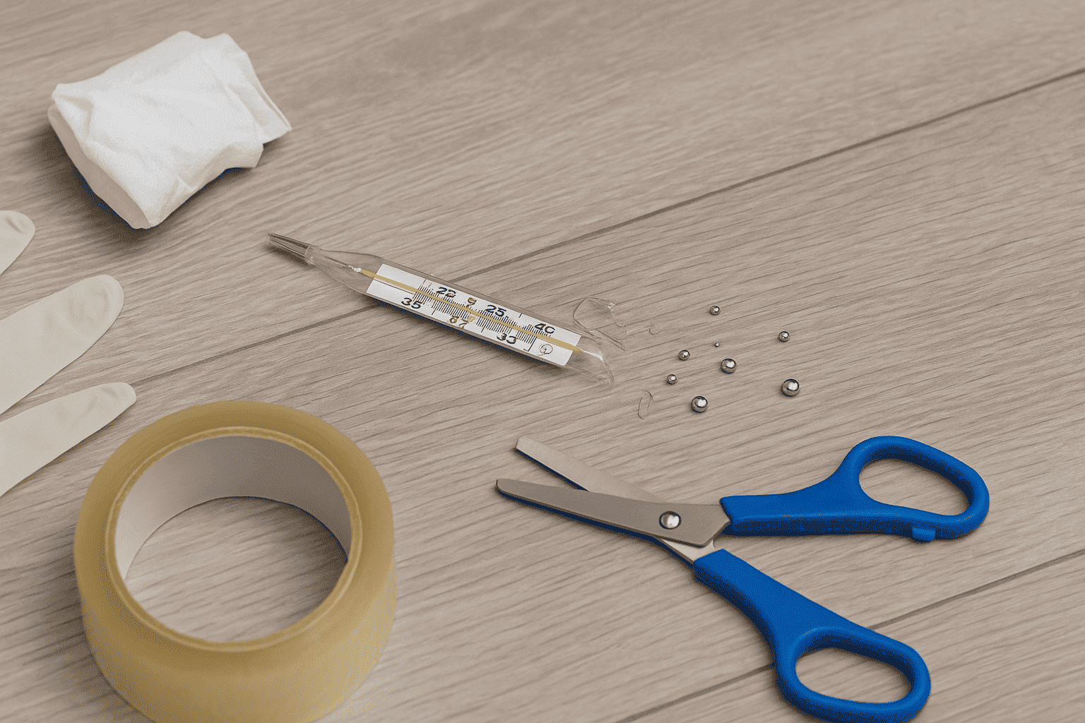 Was tun, wenn ein Quecksilberthermometer zerbrochen ist: Schritt-für-Schritt-Anleitung zur sicheren Entsorgung, Reinigung und Gesundheitsschutz bei Kontakt mit Quecksilber.