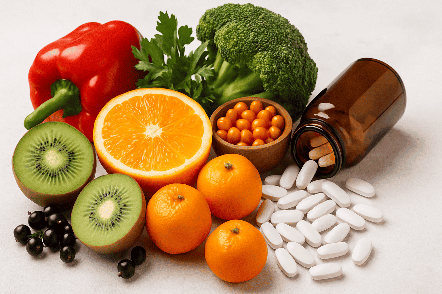 Vitamin-C-Mangel beeinträchtigt das Immunsystem, die Haut, die Gefäße und das allgemeine Wohlbefinden. Symptome erkennen und Mangel gezielt beheben.