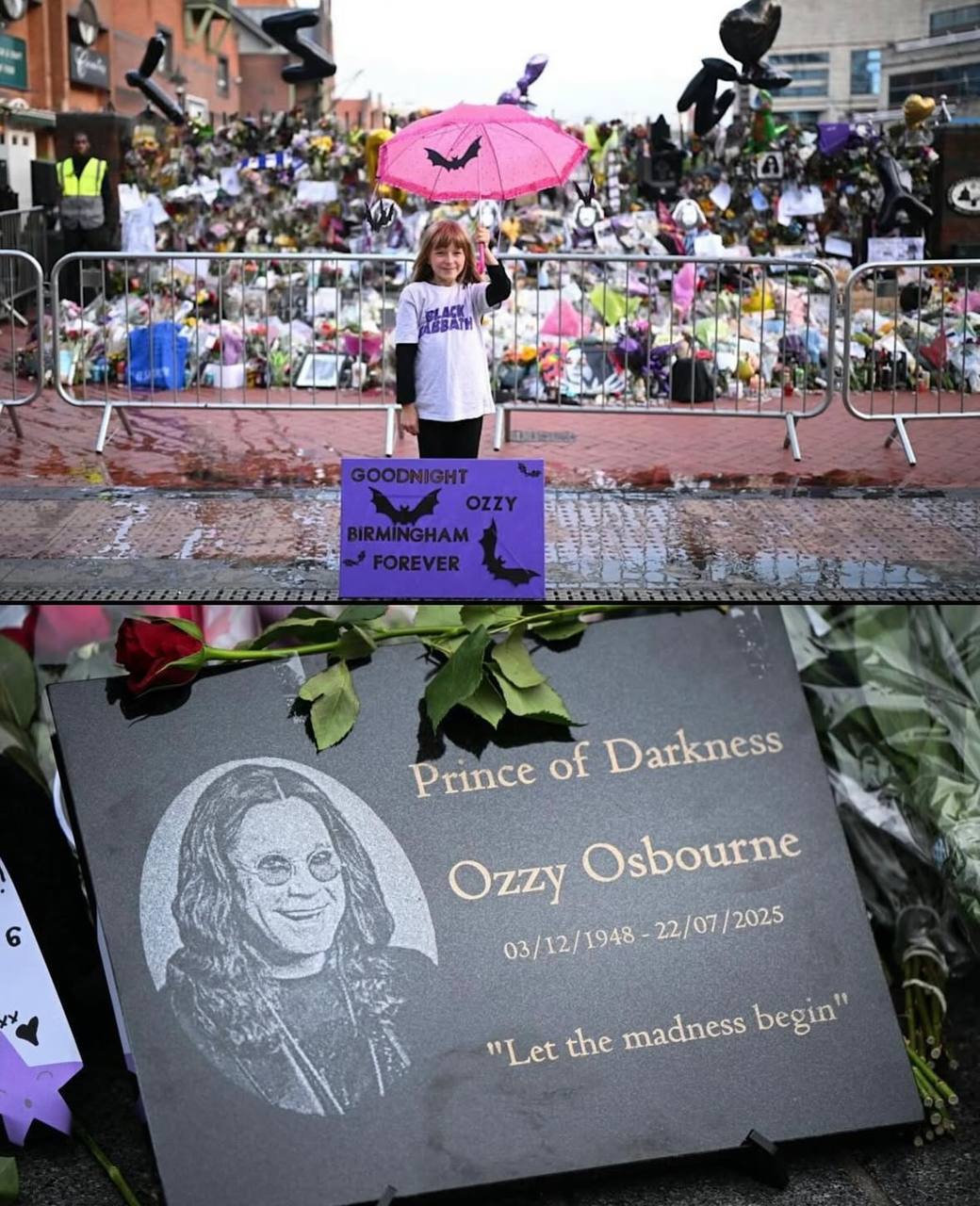 Abschied von Ozzy Osbourne: Fans ehren die Black Sabbath-Legende