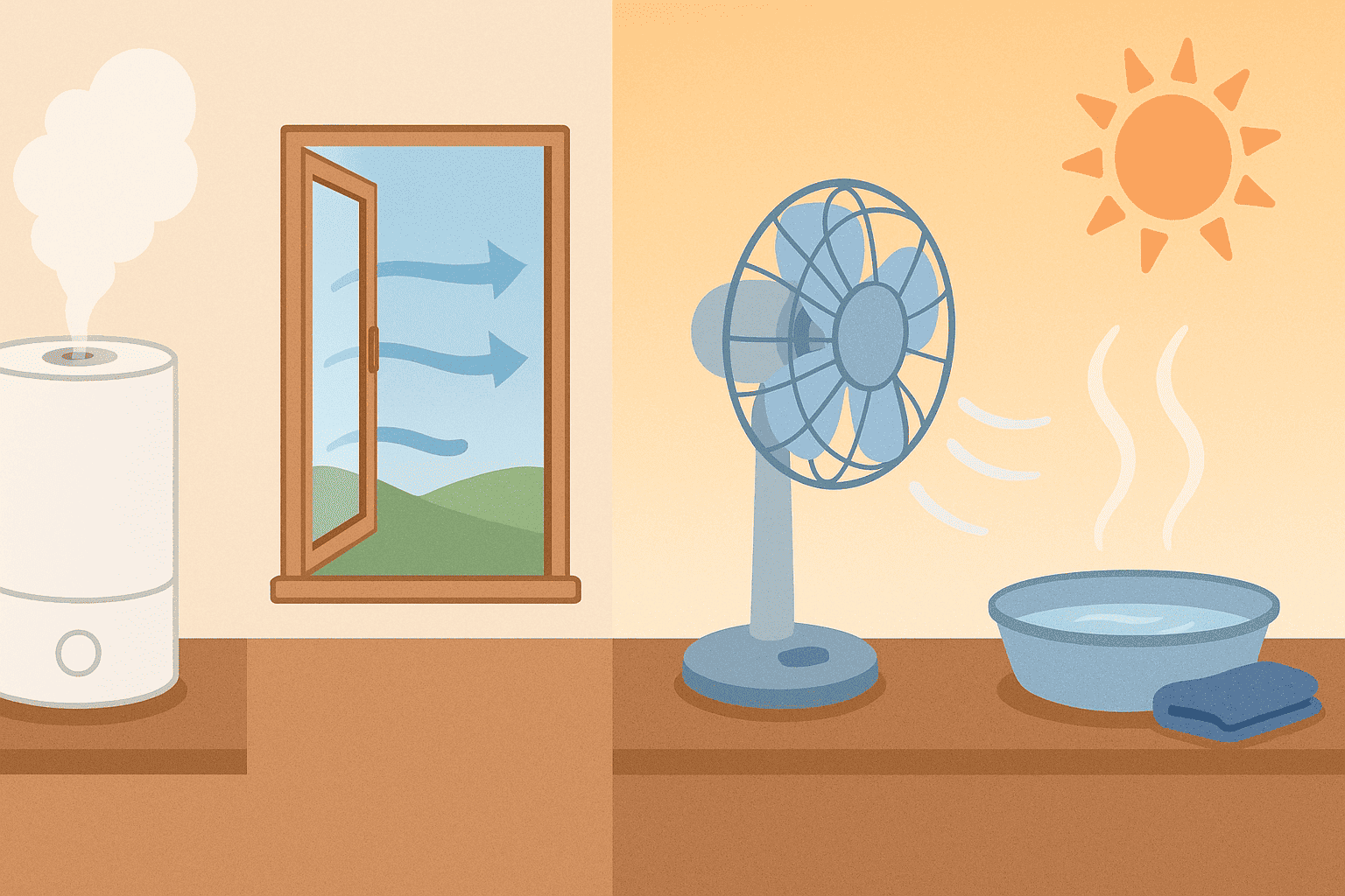 Erfahren Sie, wie Sie einen Luftbefeuchter im Sommer richtig nutzen, wie Sie ihn ersetzen können und welche praktischen Tricks für mehr Frische sorgen.