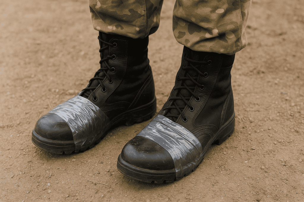 Warum wickeln Soldaten ihre Stiefel mit Klebeband ein? Praktische Gründe, Vorteile und reale Einsatzsituationen. Detaillierte Analyse und Tipps.