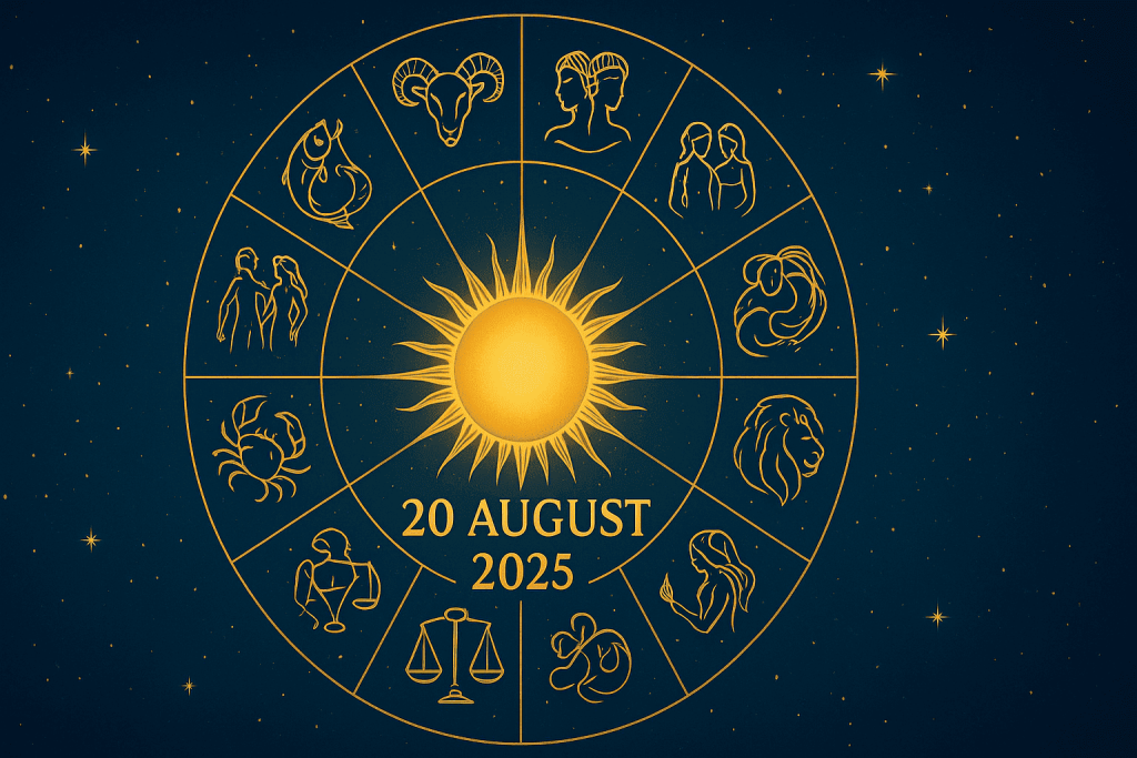 Erfahren Sie, was der energetisch starke Tag für jedes Sternzeichen am 20. August 2025 bringt. Prognosen für Widder, Stier, Zwillinge und andere
