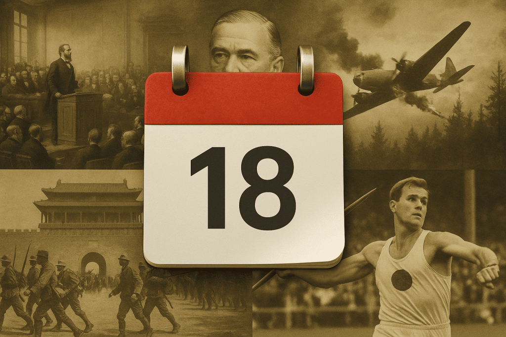 Entdecken Sie die wichtigsten Ereignisse, Geburtsdaten und Zitate zum 18. September in Deutschland und weltweit – ein Tag mit historischem Gewicht.