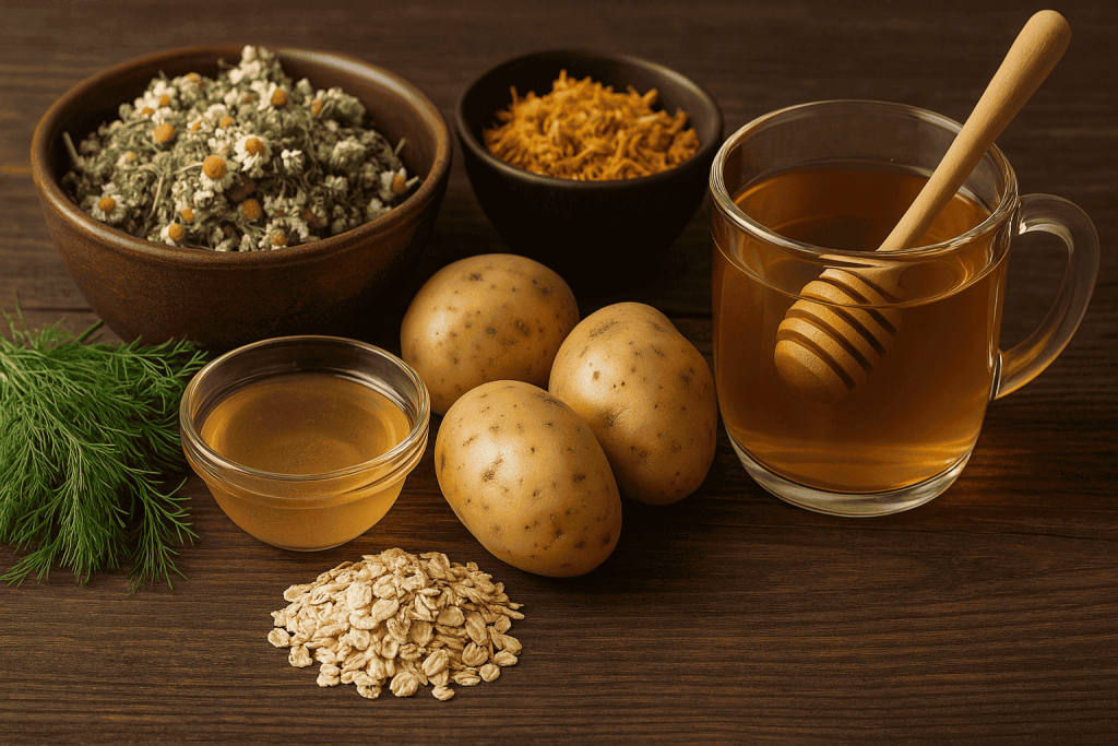 Effektive Hausmittel gegen erhöhte Magensäure. Einfache Rezepte, Kräuter und Tipps für gesunde Verdauung.