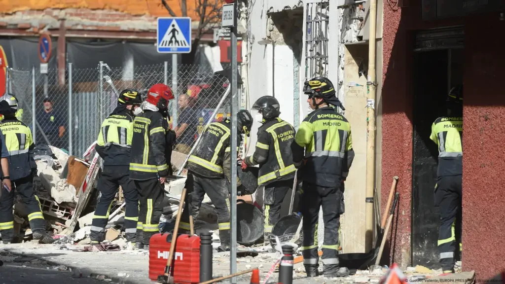 Gasexplosion erschüttert Wohnhaus in Madrid