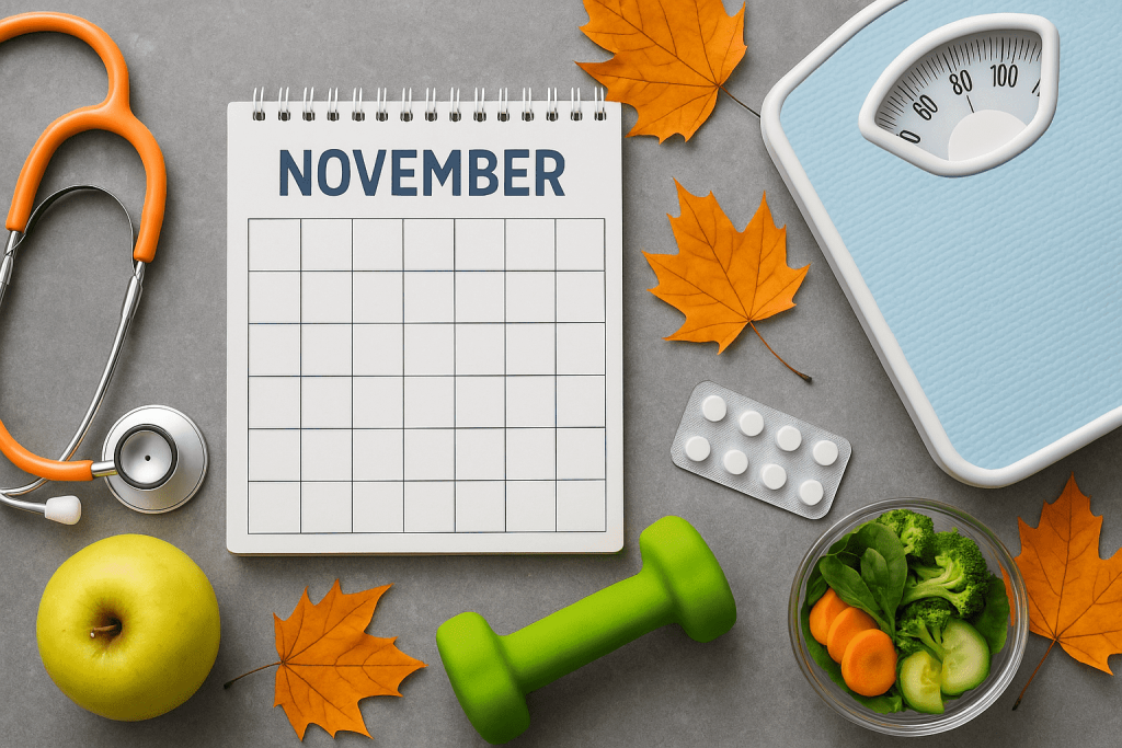 Gesundheitskalender für November 2025: Wann Behandlungen planen Erfahren Sie, an welchen Tagen im November 2025 Arzttermine, Vorsorgeuntersuchungen und Behandlungen laut Biorhythmus am sinnvollsten sind.