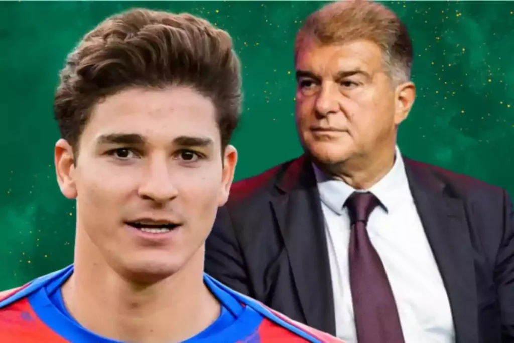Joan Laporta ändert Barcelonas Transferstrategie und bereitet ein großes Angebot für Harry Kane vor, nachdem der Club das Interesse an Julián Álvarez aufgegeben hat.