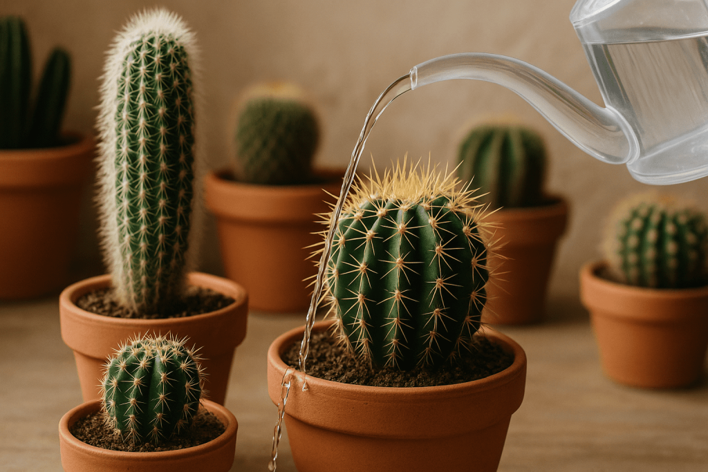 Wie man Kakteen richtig gießt und pflegt – und warum sie manchmal nicht blühen Erfahren Sie, wie Sie Kakteen richtig gießen, warum sie oft nicht blühen und welche Pflege sie wirklich brauchen. Praktische Tipps für Zuhause