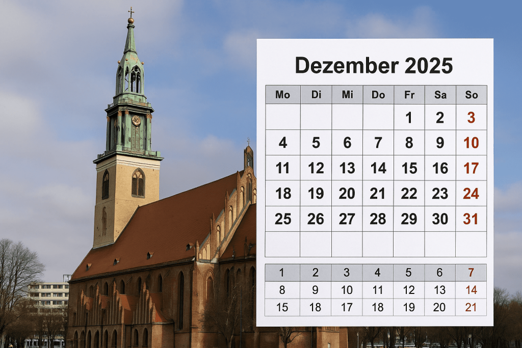 Vollständiger Überblick über die religiösen Feiertage in Deutschland im Dezember 2025. Wichtige Daten, freie Tage und praktische Empfehlungen