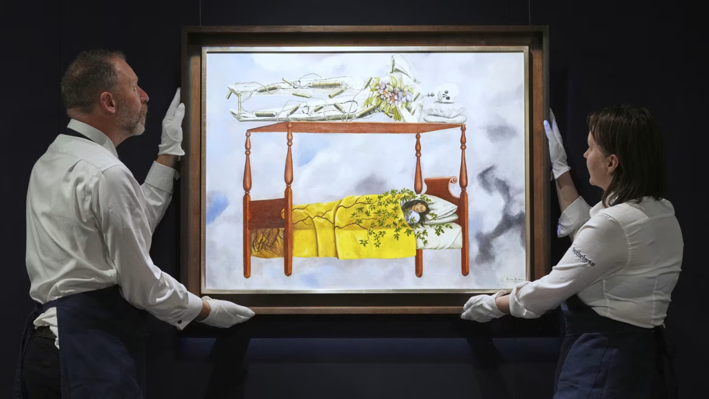 Frida Kahlos Selbstporträt „El sueño (La cama)“ wurde bei Sotheby’s für 54,7 Mio. Dollar verkauft und setzte einen neuen Rekord für von Künstlerinnen geschaffene Werke.