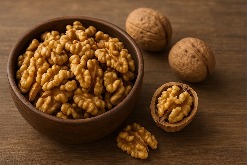 Walnüsse – Nutzen, Wirkung auf den Körper und Fakten Walnüsse: Vorteile für Herz, Gehirn und Verdauung. Faktenbasierte Analyse, Mythencheck und praktische Verzehrempfehlungen.