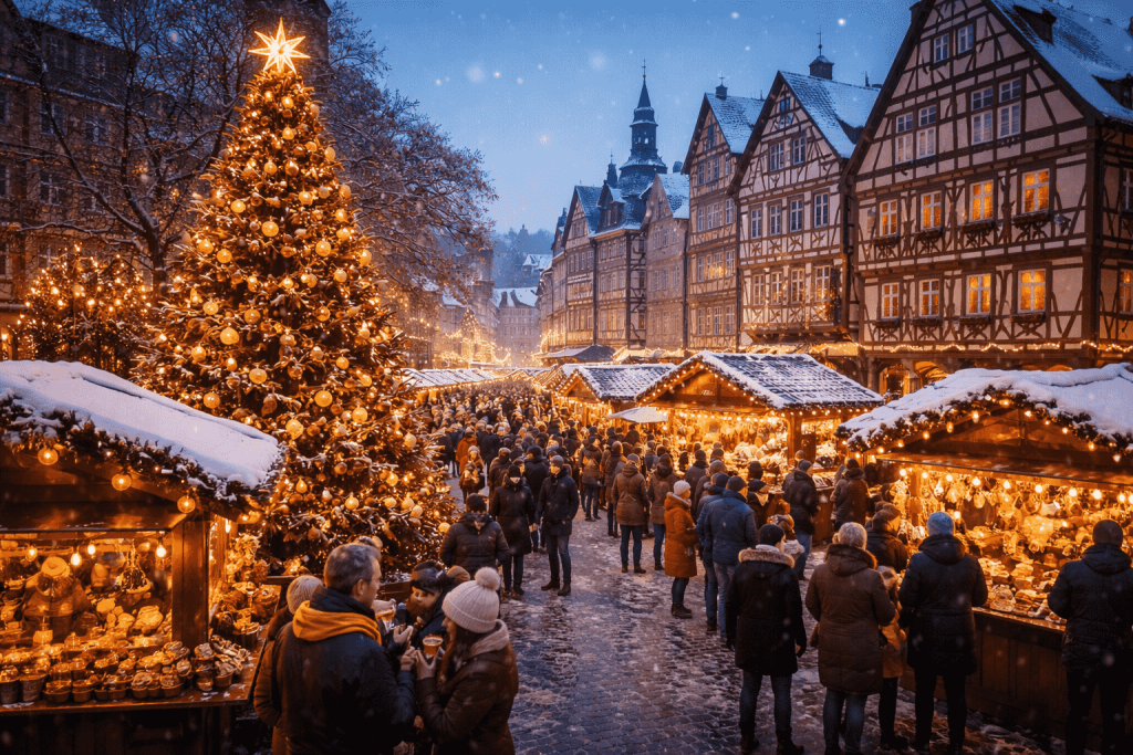 Weihnachten in Deutschland 2025: Traditionen, Essen und Regeln Weihnachten in Deutschland 2025: Traditionen, Feiertage, Essen und praktische Hinweise für Leben, Arbeit und Reisen in Deutschland.