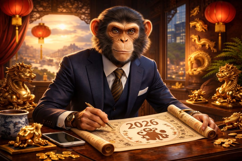 Chinesisches Horoskop für den Affen 2026: klare Prognose zu Finanzen, Karriere, Beziehungen und konkreten Handlungsempfehlungen