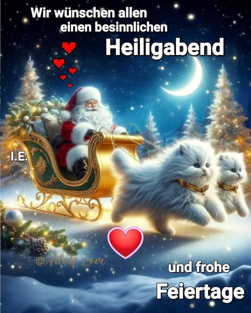 Heiligabend in Deutschland: Grüße in Versen, Prosa und Bildern