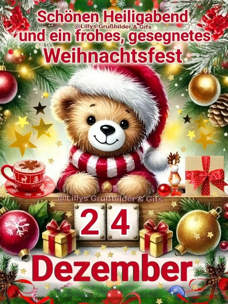 Heiligabend in Deutschland: Grüße in Versen, Prosa und Bildern