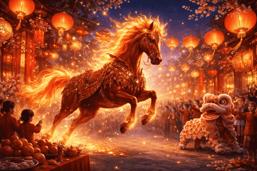 Chinesisches Neujahr 2026: Wann beginnt das Jahr des Feuer-Pferdes Das Chinesische Neujahr 2026 beginnt am 17. Februar. Wir nennen das genaue Datum, das Jahressymbol, die Dauer der Feierlichkeiten und Traditionen