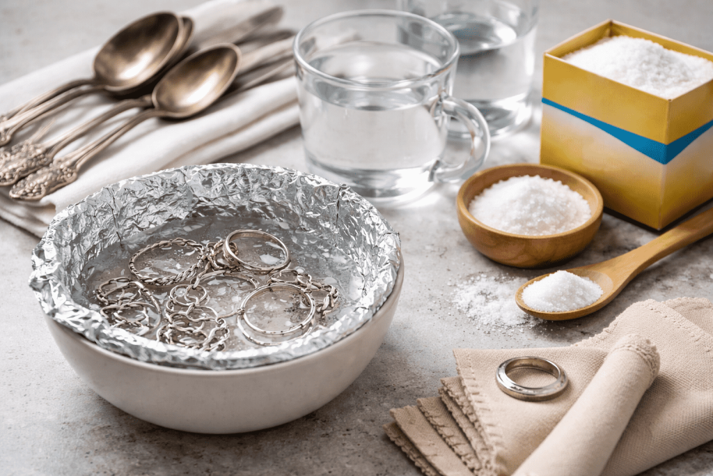 Praktische Tipps zur sicheren Silberreinigung zu Hause. Bewährte Methoden, Anleitungen und typische Fehler auf einen Blick.