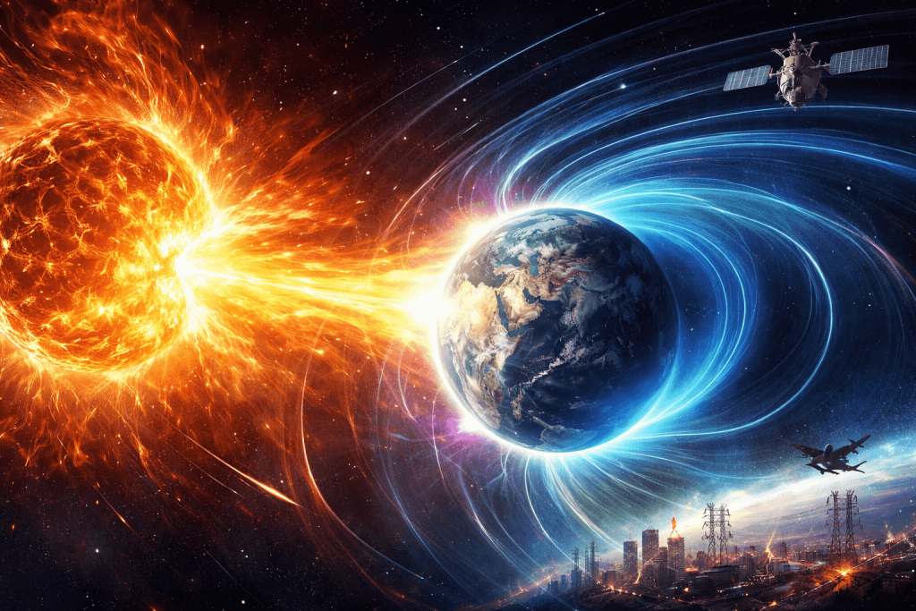 Prognose zum geomagnetischen Sturm am 3. Januar 2026: erwartete Aktivität, Symptome, gesundheitliche Folgen und praktische Schutzmaßnahmen.