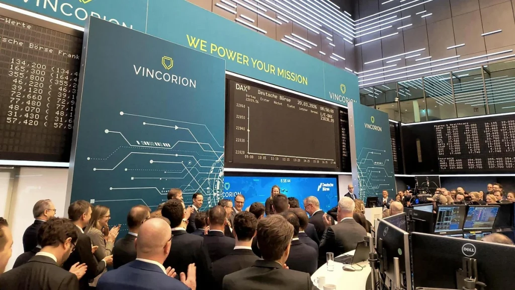 IPO von Vincorion in Frankfurt: Aktien starten 13,5 % über Ausgabepreis. Emissionsvolumen 345 Mio. Euro, ohne Kapitalzufluss für das Unternehmen