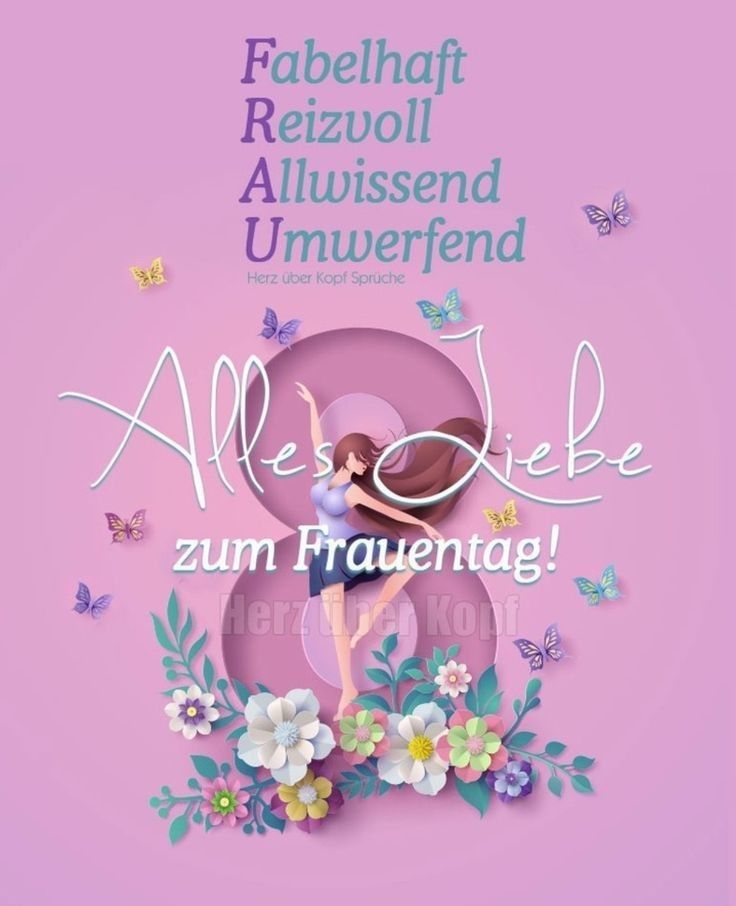 Originelle Glückwünsche zum 8. März: schöne Worte und Karten