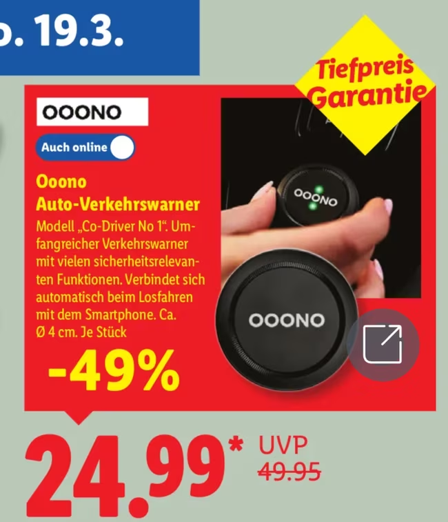 Lidl verkauft Warnsysteme vor Blitzern zu besonders niedrigem Preis