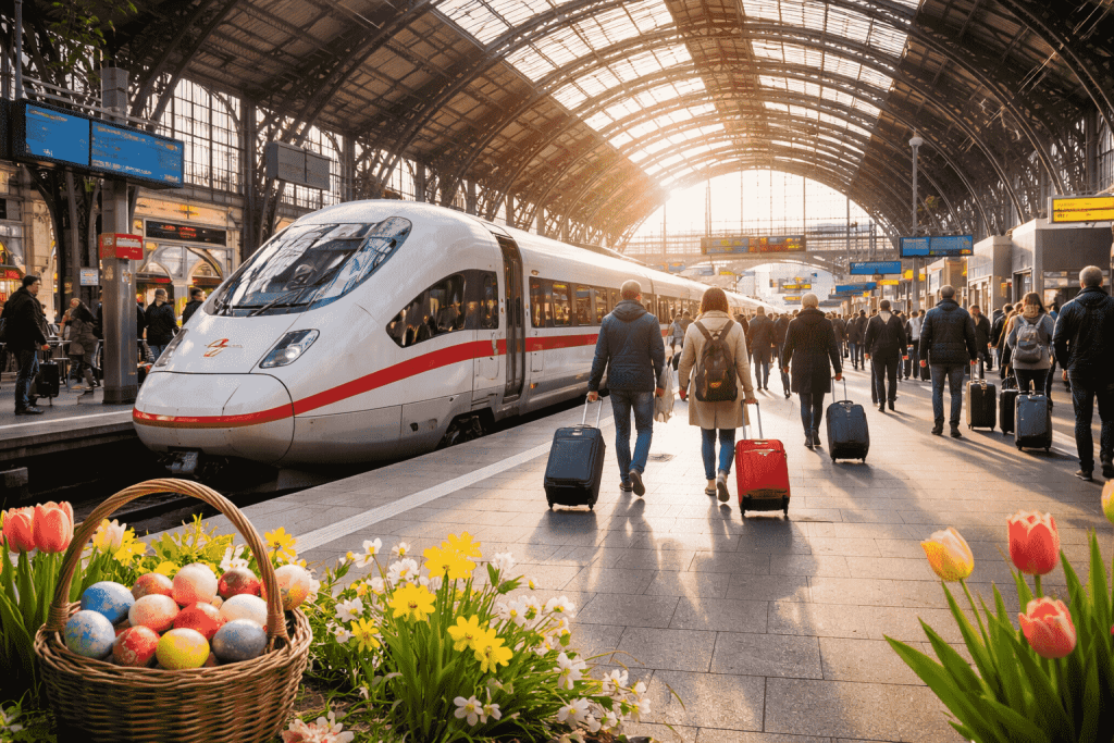 Wie fährt der Verkehr in Deutschland zu Ostern 2026: Fahrplan, Tipps, Stoßzeiten und Alternativen für stressfreie Reisen.