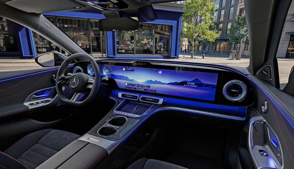 Mercedes zeigt Interieur des elektrischen C-Class: MBUX Hyperscreen, veganer Innenraum, mehr Platz, neue MB.EA-Plattform und bis zu 800 km Reichweite
