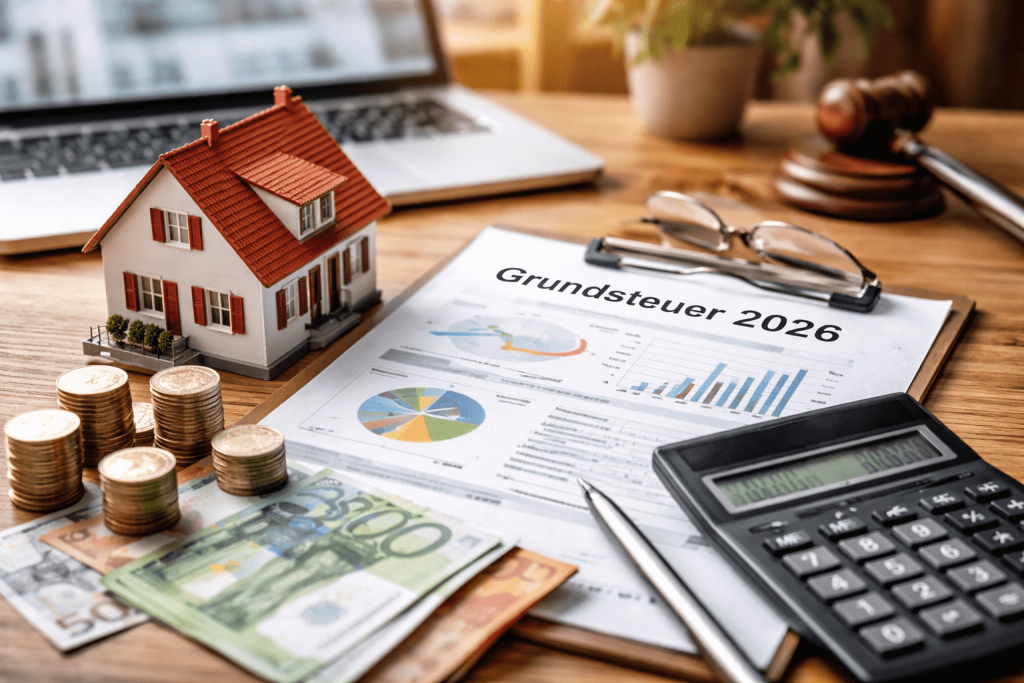 Grundsteuer 2026 in Deutschland berechnen So berechnen Sie die Grundsteuer 2026 in Deutschland richtig – mit Beispielen, Länder-Modellen, Hebesatz, Checkliste und FAQ.