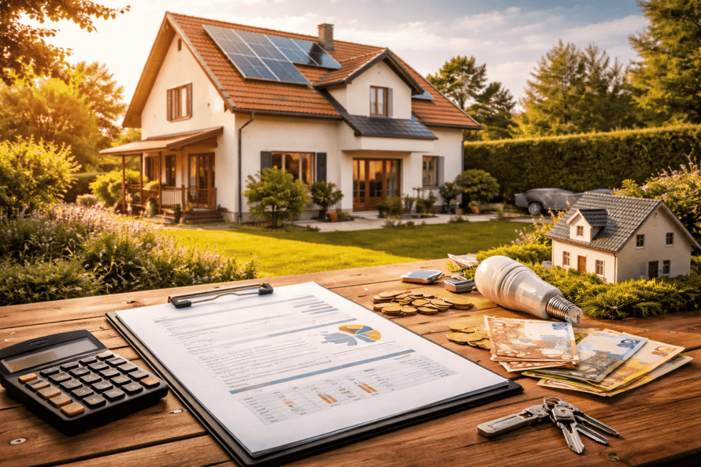 Nebenkosten für ein Haus in Deutschland 2026: monatliche Kosten, Beispiele und Spartipps im Überblick.