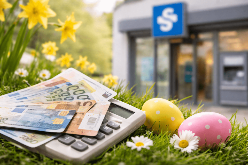 Arbeiten Banken an Ostern in Deutschland? Öffnungszeiten, Online-Banking, Verzögerungen bei Überweisungen und praktische Tipps im Überblick.