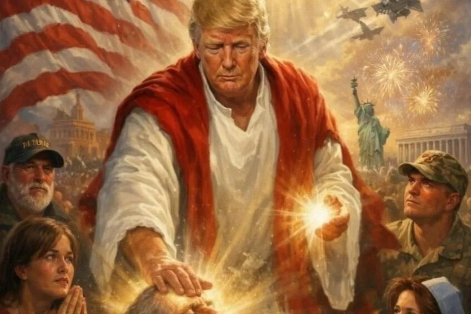 Trump löscht KI-Bild nach Kritik Trump löscht ein KI-Bild mit religiösen Anspielungen nach Kritik. Reaktionen von Unterstützern, Erklärung des Präsidenten und Streit mit Papst Leo XIV