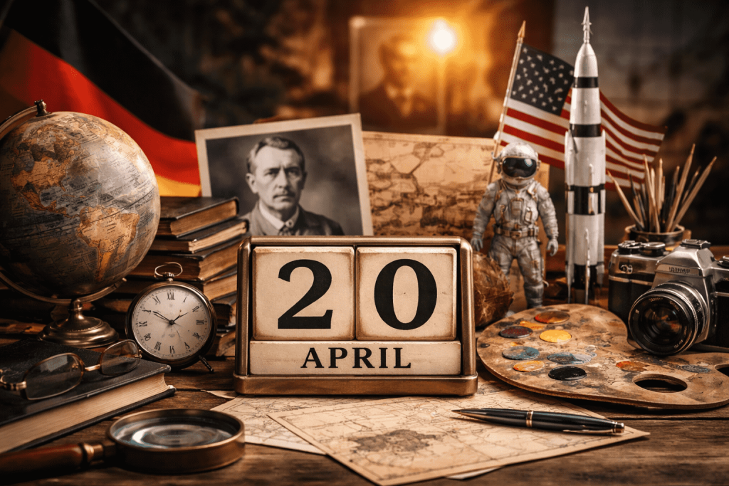Der 20. April in Deutschland und der Welt: historische Ereignisse, Berühmtheiten, bekannte Zitate und die wichtigsten Fakten zum Datum in einem Beitrag