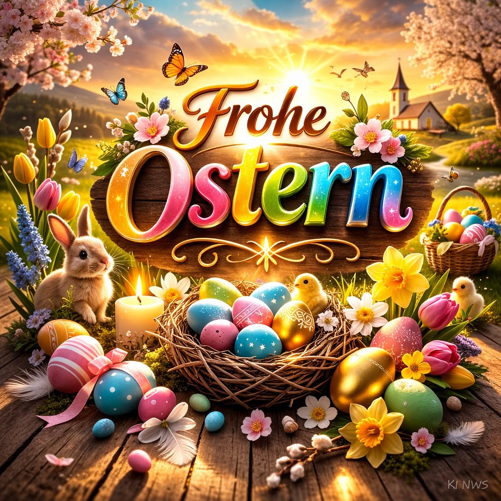 Ostern 2026 in Deutschland: Grußbilder, Gedichte, Prosa und Postkarten