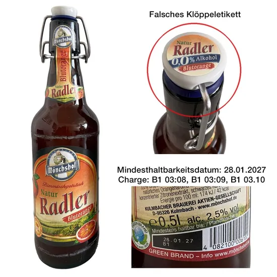 Bier-Rückruf in Deutschland: 0,0-%-Getränk enthält Alkohol