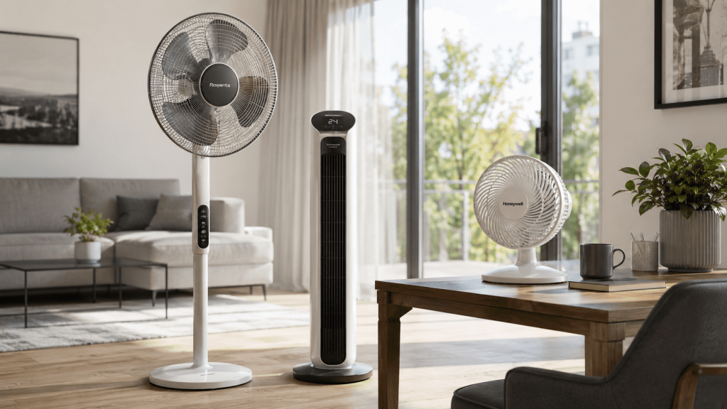 Standventilator, Turmventilator oder Tischventilator? Entdecken Sie die Unterschiede, aktuelle Preise und praktische Tipps für die richtige Wahl.