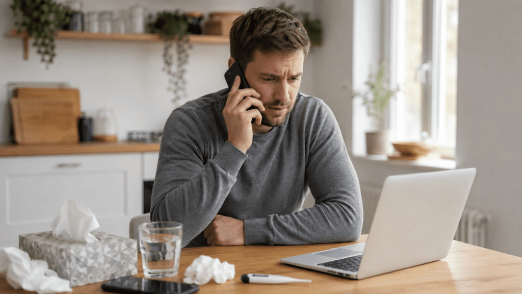 Telefonische Krankschreibung 2026: Regeln, Fristen, Attestpflicht, Krankmeldung beim Arbeitgeber und Krankengeld verständlich erklärt.