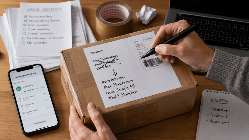 Paketadresse ändern richtig machen: die häufigsten Fragen beantwortet