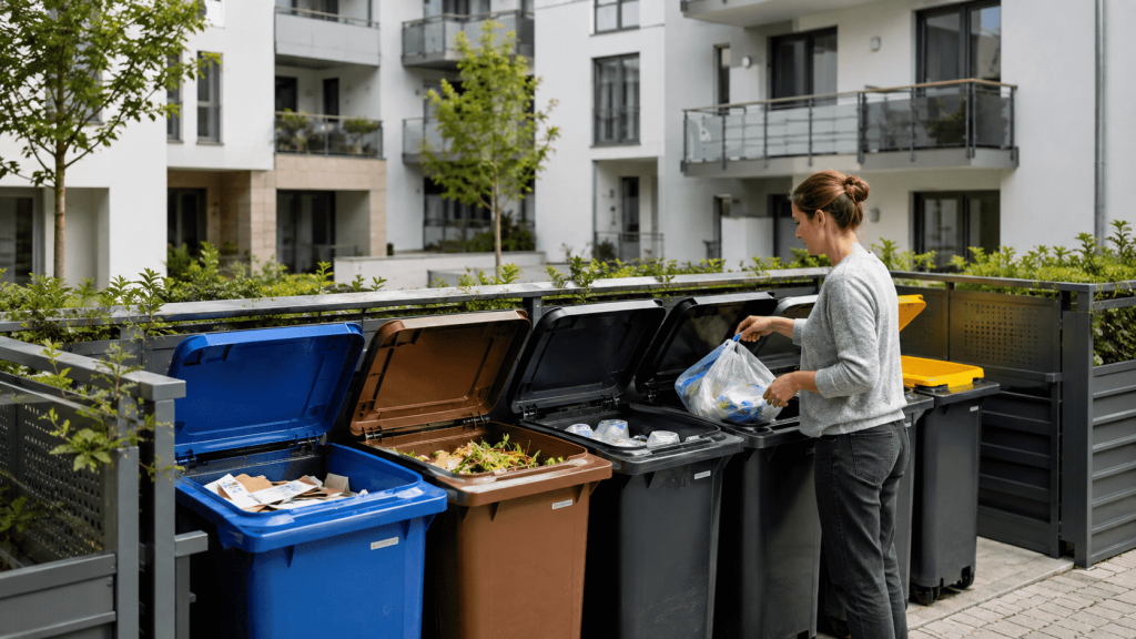 Warum Mülltrennung im Mietshaus wichtig ist: Regeln, Kosten, typische Fehler und praktische Lösungen für Mieter in Deutschland 2026.