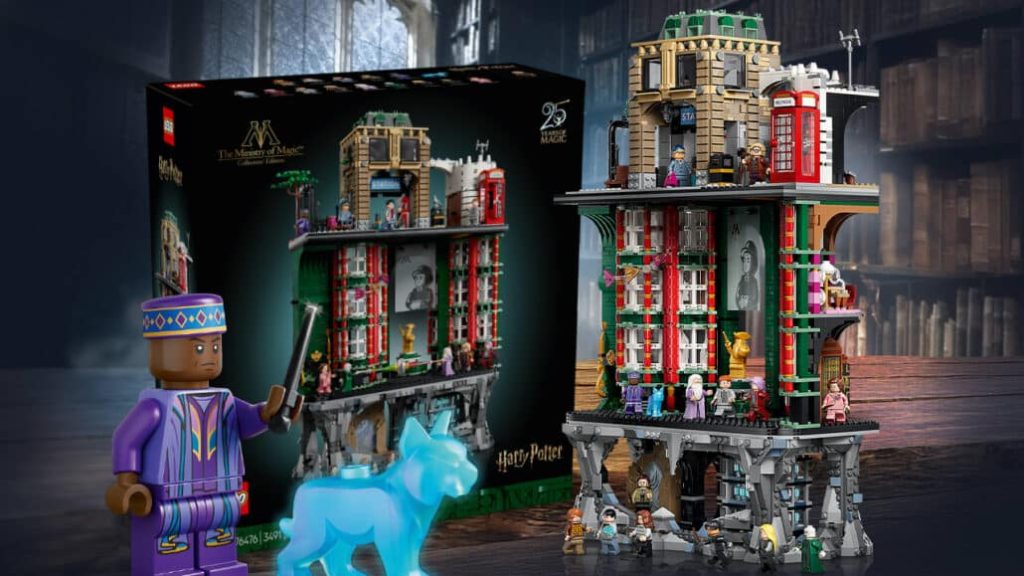 LEGO stellt das Zaubereiministerium 76476 mit 3.491 Teilen, 14 Minifiguren und drei Ebenen vor. Verkaufsstart ist Ende August 2026.