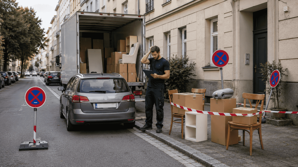 Halteverbotszone für Umzug: Kosten, Fristen und typische Fehler 2026