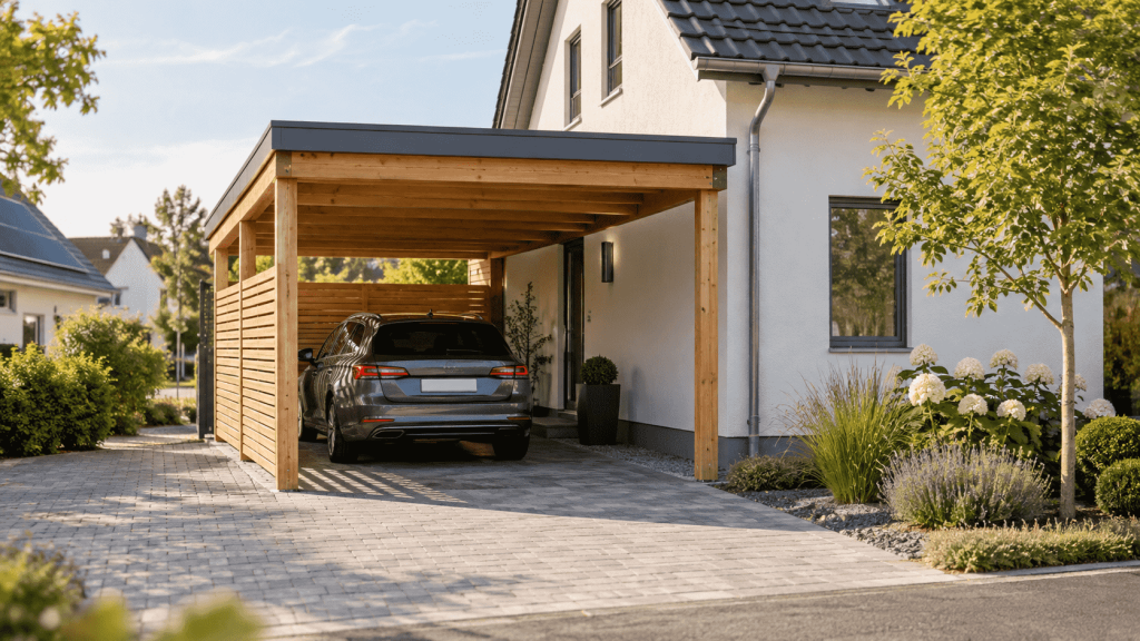Was bedeutet Carport bauen? Regeln, Kosten, Genehmigung, Checkliste und typische Fehler für Hausbesitzer in Deutschland 2026 einfach erklärt.