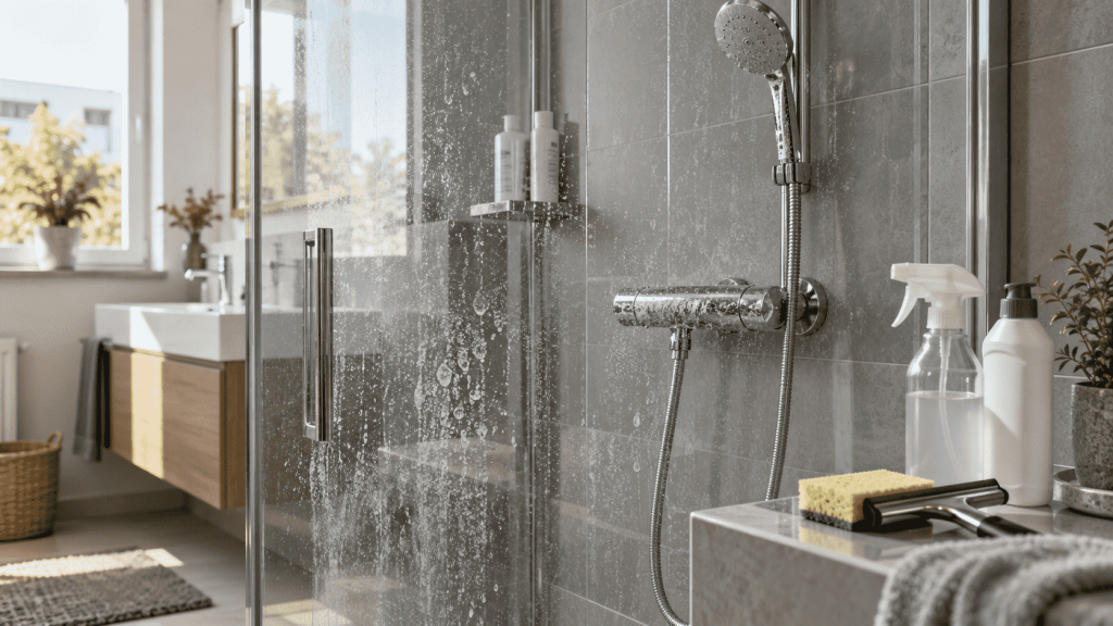 Kalk in der Dusche entfernen 2026: Kosten, Fristen, Checkliste und typische Fehler in Deutschland. Praktische Tipps für Glas, Fliesen und Armaturen.