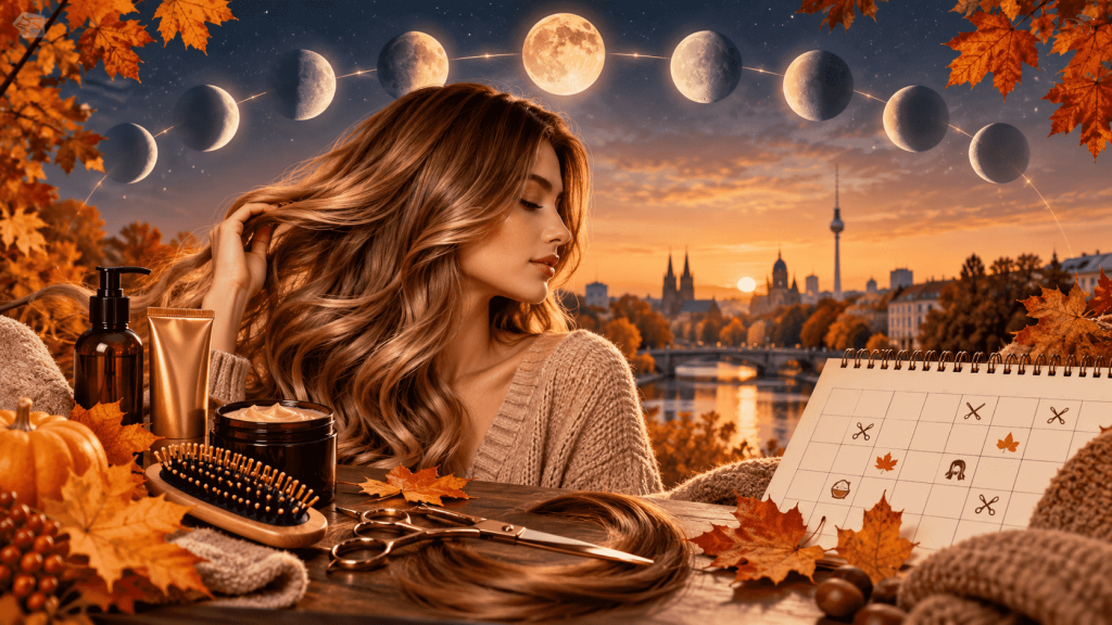 Haarschnittkalender Oktober 2026 für Deutschland: Mondphasen, günstige Tage zum Haareschneiden, Färben und praktische Haarpflege-Tipps.