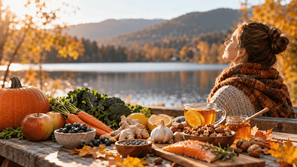 Immunsystem stärken im Herbst: Welche Lebensmittel, Vitamine, Hausmittel, Bewegung und Schlaf wirklich helfen – praktische Tipps für Deutschland.