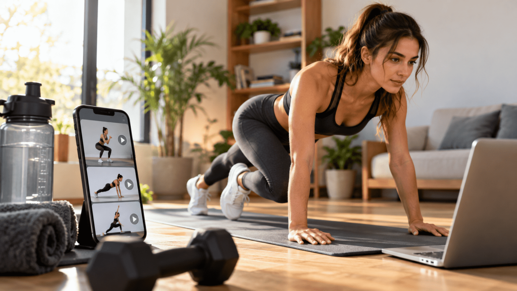 Die besten kostenlosen Fitness-Apps 2026 in Deutschland: Programme für Zuhause, Laufen und Fitnessstudio im Vergleich. Funktionen, Kosten und Tipps.